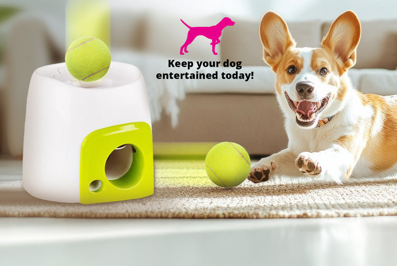 Smart Automatic Ball & Treat Dispenser for Pets – Interactive Pet Toy with Timer & Remote Control