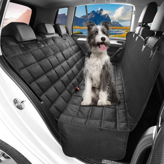 Hopidogie 4-in-1 Dog Car Seat Cover – Waterproof, Nonslip & Scratchproof Hammock, Bench, Trunk & Picnic Mat